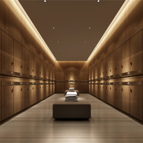 现代换衣间 更衣室 马桶 浴缸 台盆 淋浴 衣柜 换衣柜